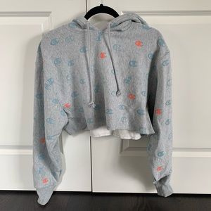 Champion Crop Logo Hoodie